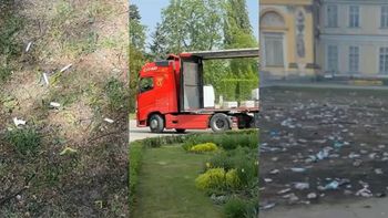 Tak po hucznej imprezie wyglądał teren przy pałacu w Wilanowie, gdzie bawili się celebryci (WIDEO)