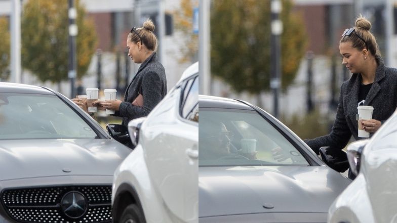 Sandra Kubicka dostarcza Baronowi kawusi do samochodu