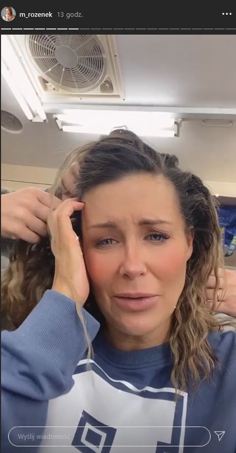 Małgorzata Rozenek na planie filmu Patryka Vegi