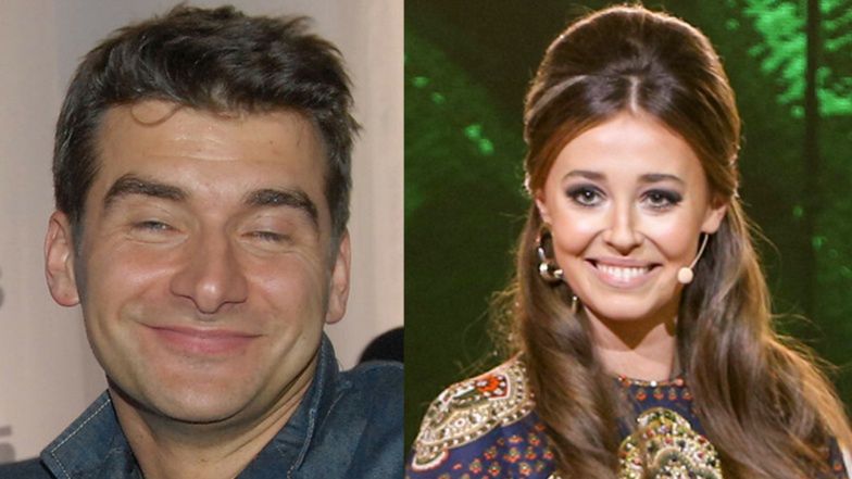 Tomasz Kammel wsadza głowę pod bluzkę Izabelli Krzan 