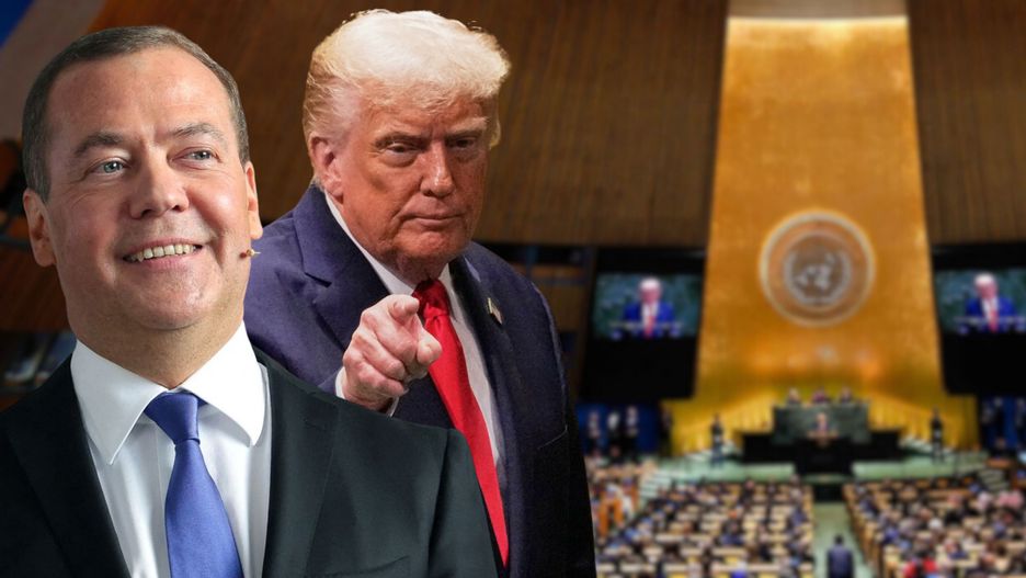 Dmitrij Miedwiediew / Donald Trump / Posiedzenie ONZ