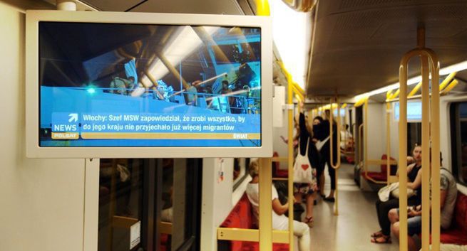 Polsat News na nośnikach Ströer w Warszawskim Metrze