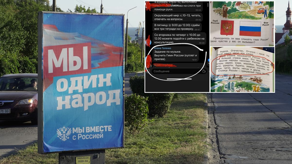 Propaganda w Mariupolu jest na każdym kroku