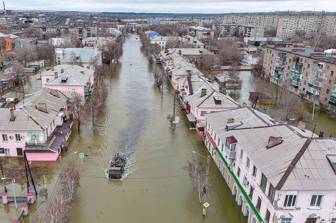 Powódź w Rosji. Zalane miasto Orsk