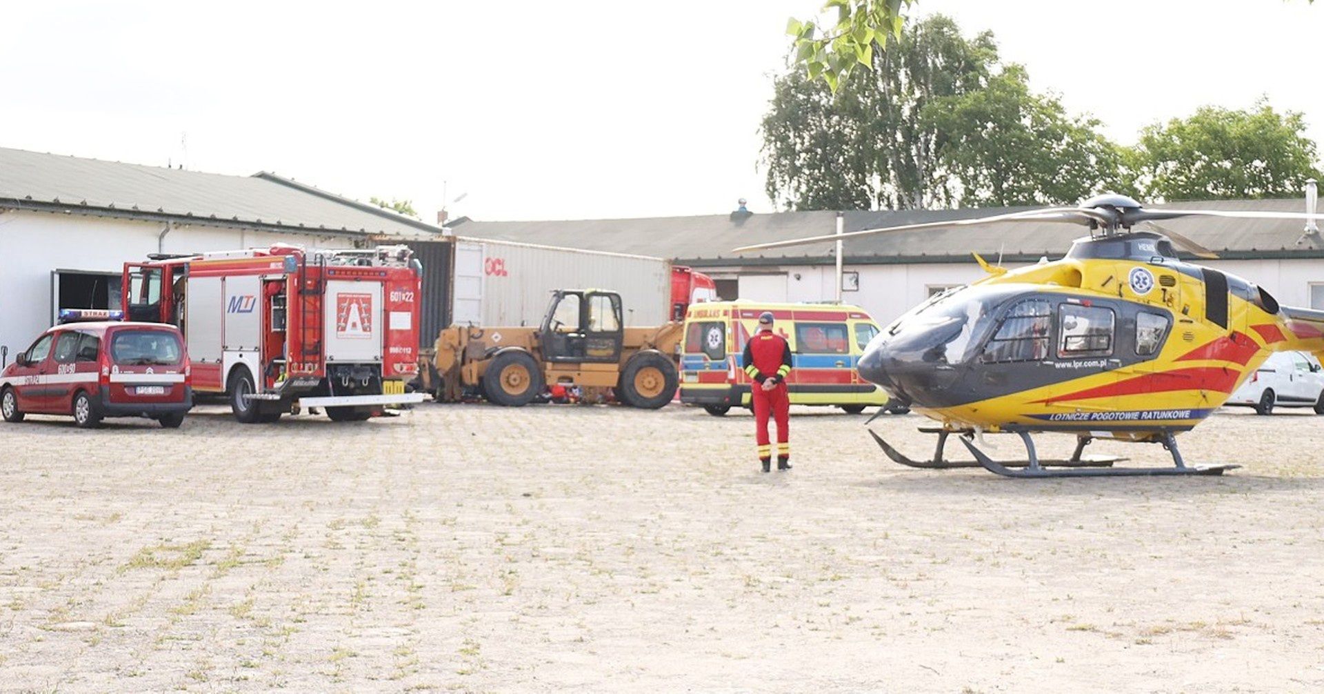 Wypadek śmiertelny na terenie jednej ze śremskich firm