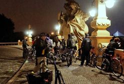 Nocne zwiedzanie Warszawy na rowerach