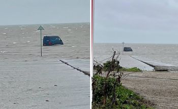 Kierowca wjechał do Tamizy. Zaufał nawigacji i wybrał złą trasę