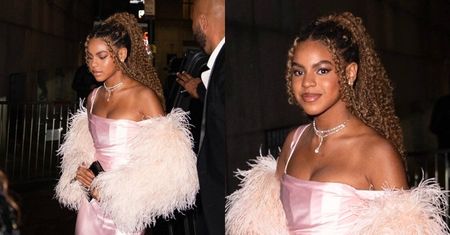 13-letnia córka Beyonce w szykownej kreacji i pełnym makijażu maszeruje na bal w Nowym Jorku. Wygląda na swój wiek?