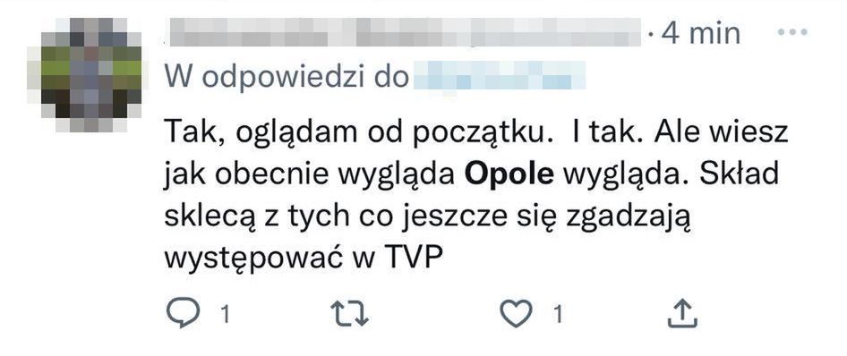 Widzowie rozczarowani poziomem Festiwalu w Opolu