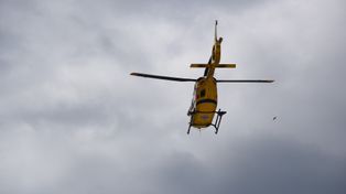 Wypadek na S5. Lądował śmigłowiec LPR