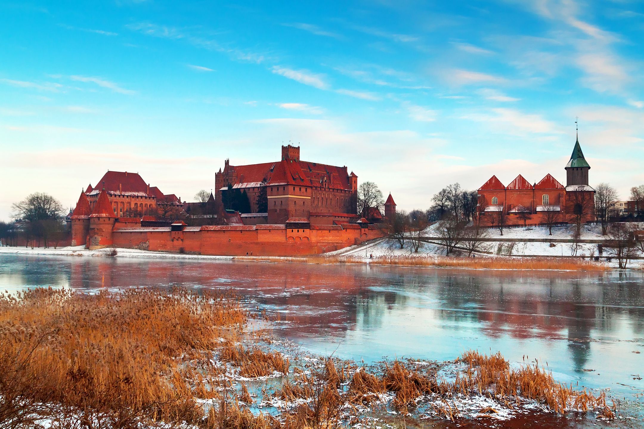 Zamek krzyżacki w Malborku. 