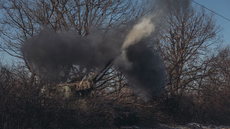 Military activity of the Ukrainian army in the Donetsk region
DONETSK, UKRAINE - JANUARY 08: Ukrainian tank firing as Russia-Ukraine war continues on the Bakhmut frontline in Donetsk, Ukraine on January 08, 2023. Diego Herrera Carcedo / Anadolu Agency/ABACAPRESS.COM,Image: 748410683, License: Rights-managed, Restrictions: , Model Release: no, Credit line: AA/ABACA / Abaca Press / Forum
AA/ABACA / Abaca Press / Forum
Armee, Army, Char, Donetsk, Tank, Ukraine, Vehicule militaire, category_code_new