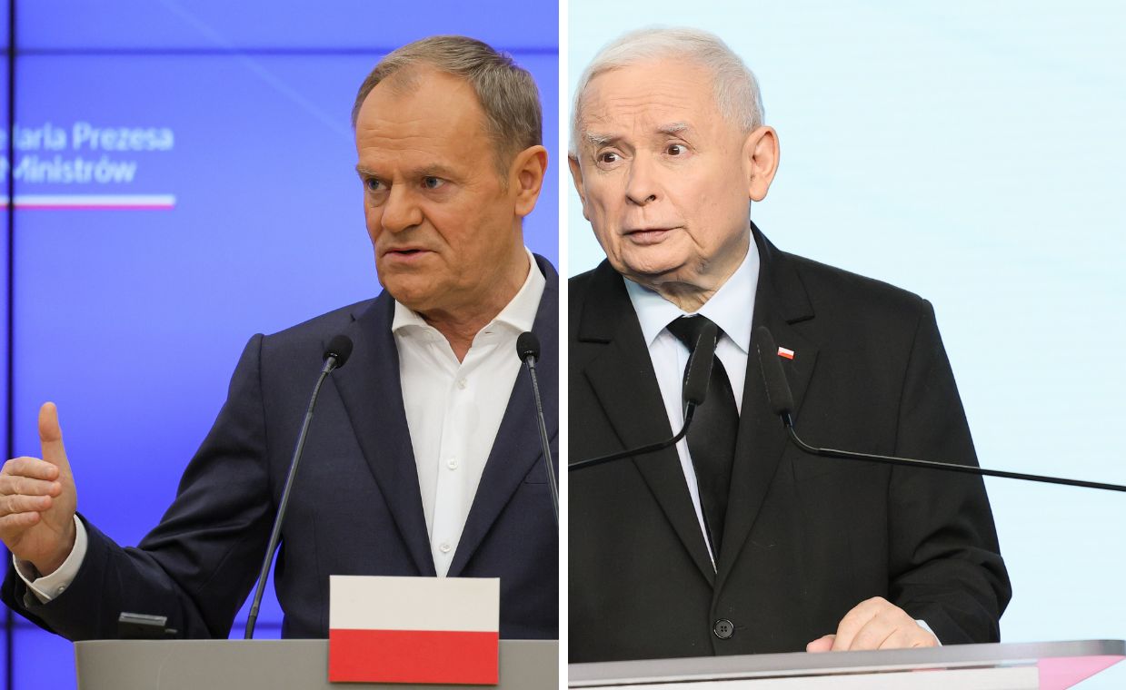 Donald Tusk i Jarosław Kaczyński