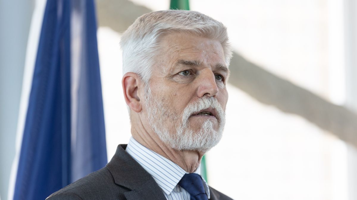 MILAN, ITALY - NOVEMBER 29: President of the Czech Republic Petr Pavel delivers a speech while attending the Italian-Czech Business Forum at Palazzo Regione Lombardia on November 29, 2023 in Milan, Italy. (Photo by Emanuele Cremaschi/Getty Images)