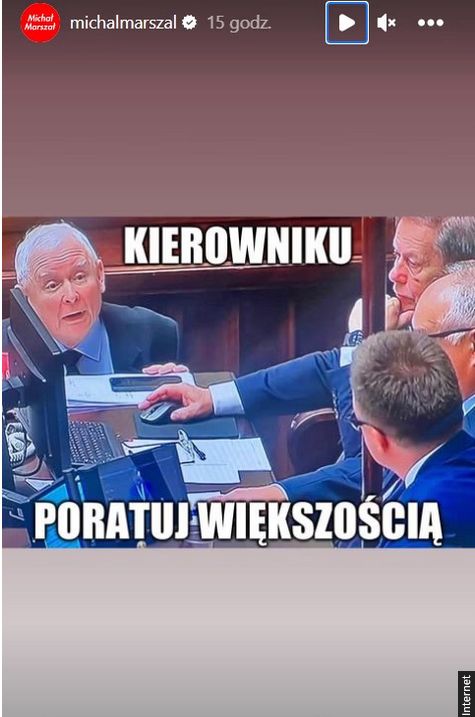 Jarosław Kaczyński podczas posiedzenia sejmu
