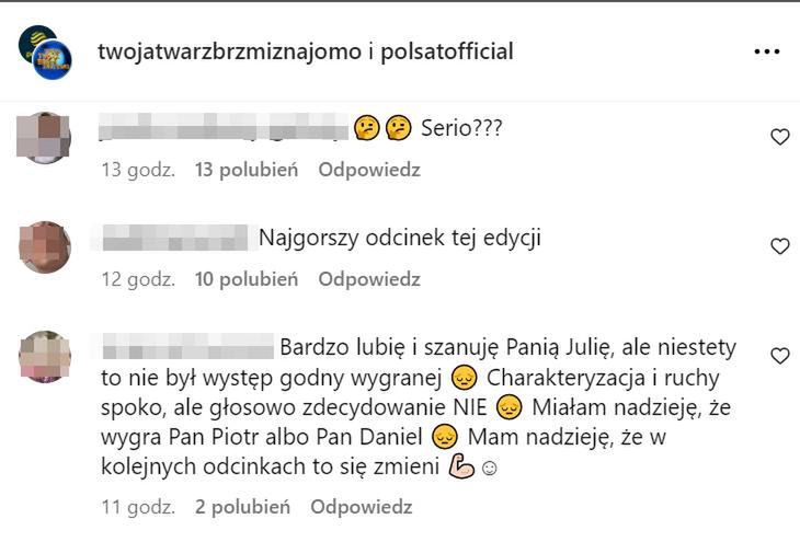 Widzom nie przypadł do gustu występ Julii Kamińskiej 