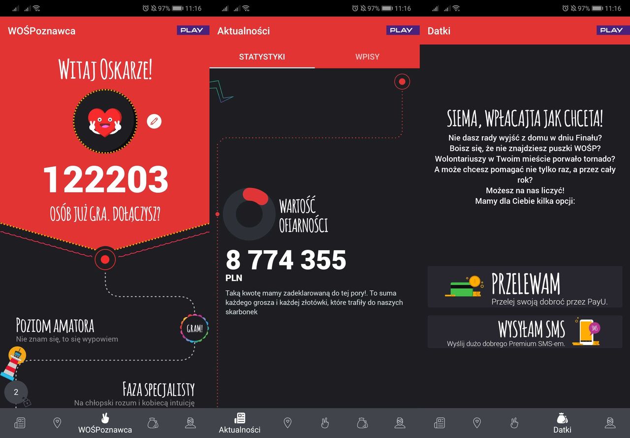 Wielka Orkiestra Świątecznej Pomocy w aplikacji – stąd też można ją wesprzeć.