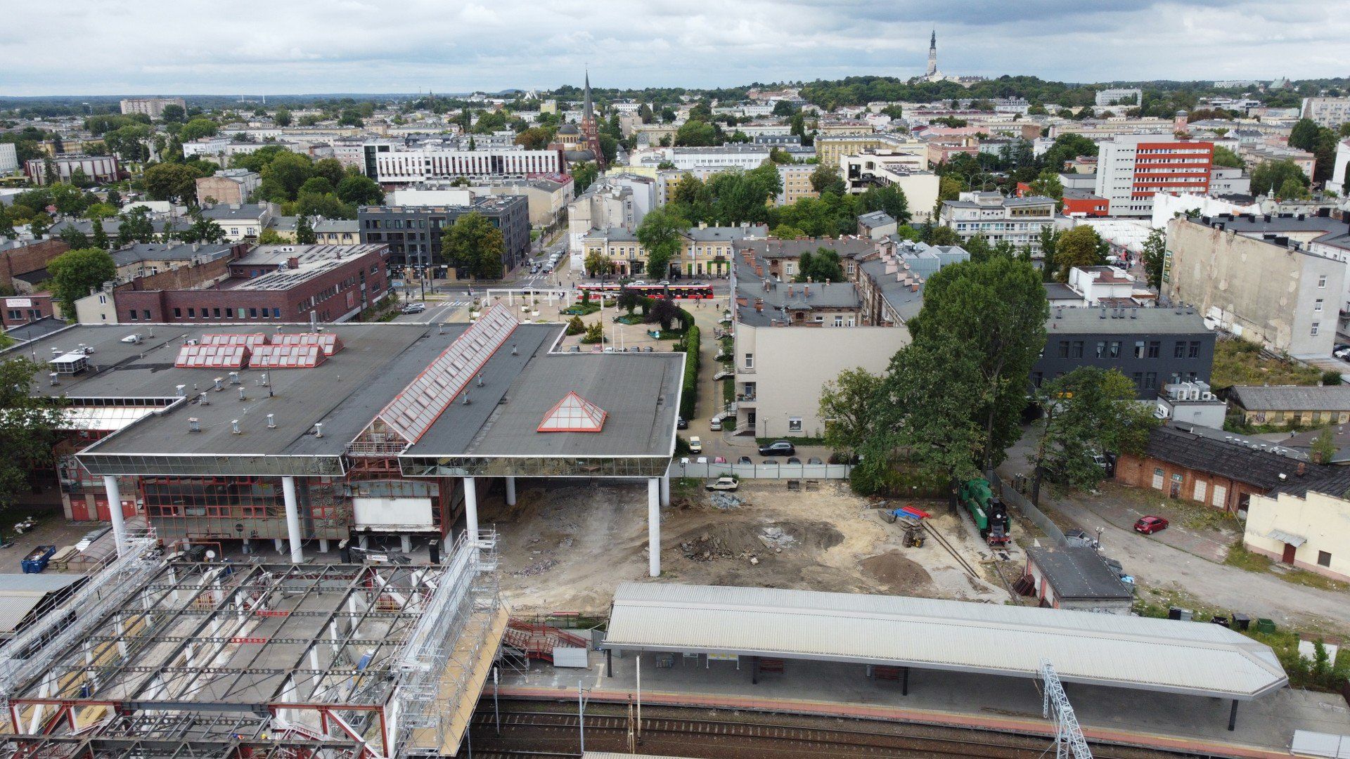 Rozbiórka Dworca PKP w Częstochowie