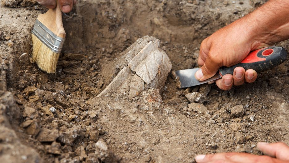 Wykopaliska archeologiczne.