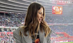 Anna Lewandowska zadała szyku na trybunach meczu Polska-Szwecja. "Uwielbiam ten look"