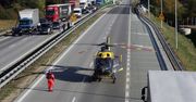 Stożne: Poważny wypadek na S3 między Zieloną Górą a Sulechowem. Zderzyły się dwie osobówki, są ranni