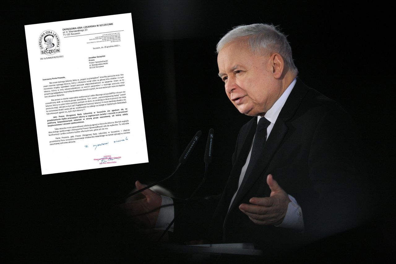 Kaczyński atakuje lekarzy. Jest odpowiedź jednego z nich