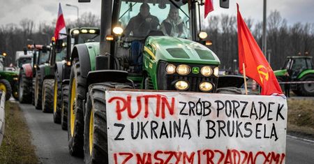 Skandal na proteście rolników. Zamieścili apel do Władimira Putina