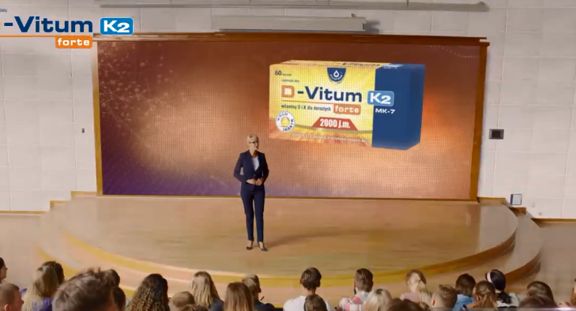 D-Vitum Forte K2 reklamowany w telewizji