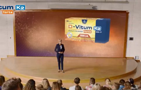 D-Vitum Forte K2 reklamowany w telewizji