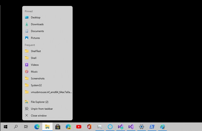 Odświeżone menu kontekstowe ikon paska zadań w Windows 10