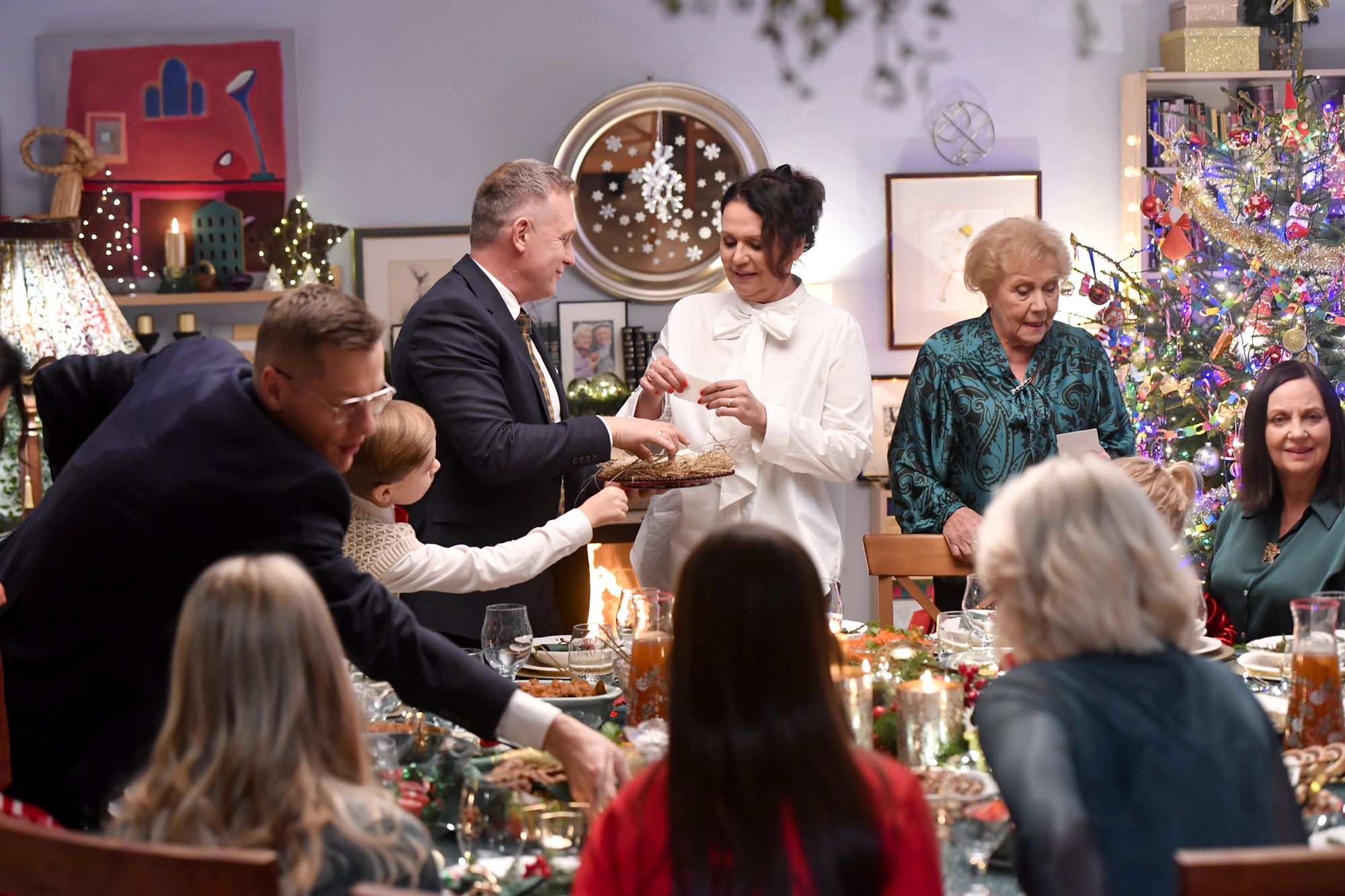 Robert Moskwa na planie serialu "M jak miłość"