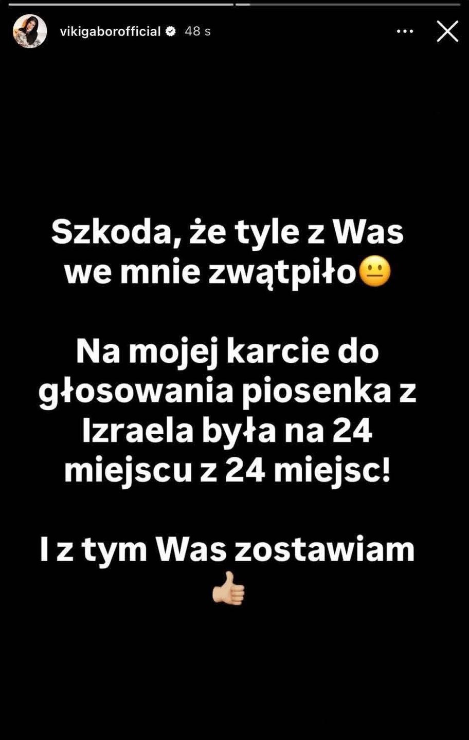 Wpis Viki Gabor
