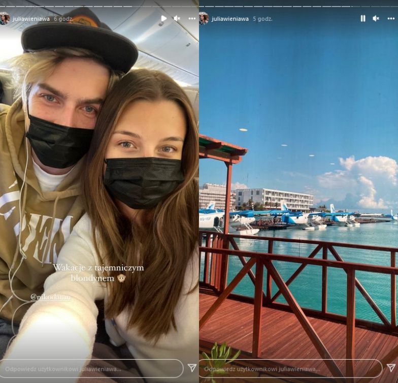 Julia Wieniawa i Nikodem Rozbicki na wakacjach na Malediwach