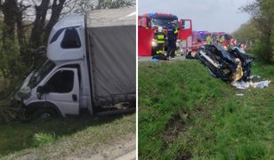 Rozbite auta. Tragedia pod Wrocławiem