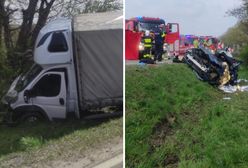 Rozbite auta. Tragedia pod Wrocławiem