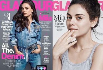 Naturalna Mila Kunis na okładce "Glamour"
