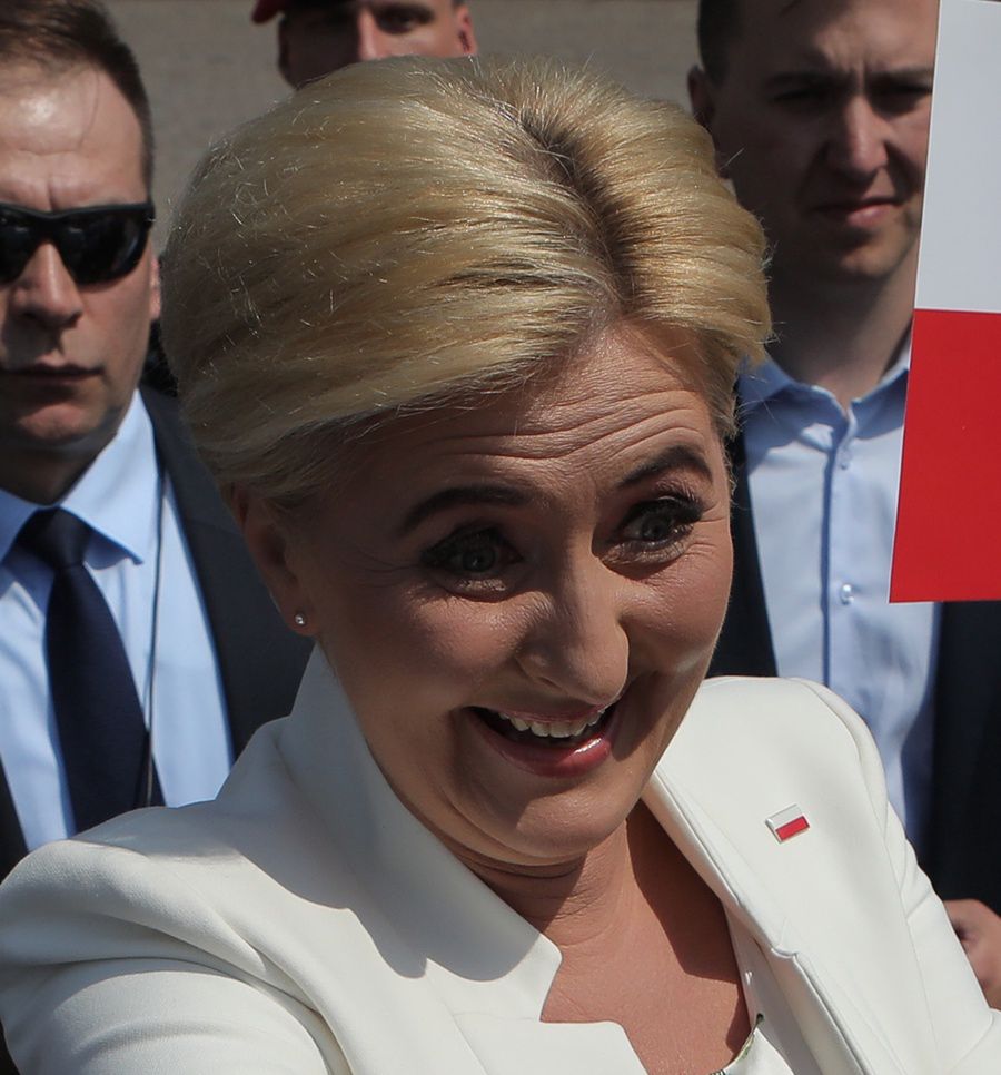 Andrzej i Agata Dudowie świętują Dzień Flagi 