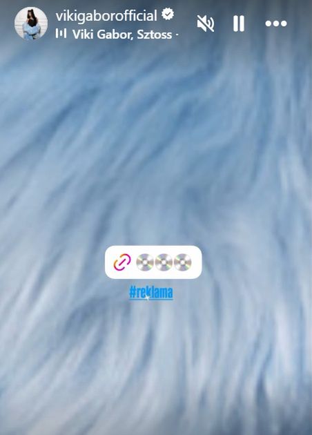 Wpis Viki Gabor na Instagramie