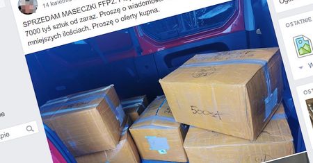 Obrotny sprzedawca. Sprzedał ministerstwu zdrowia, handlował też na Facebooku
