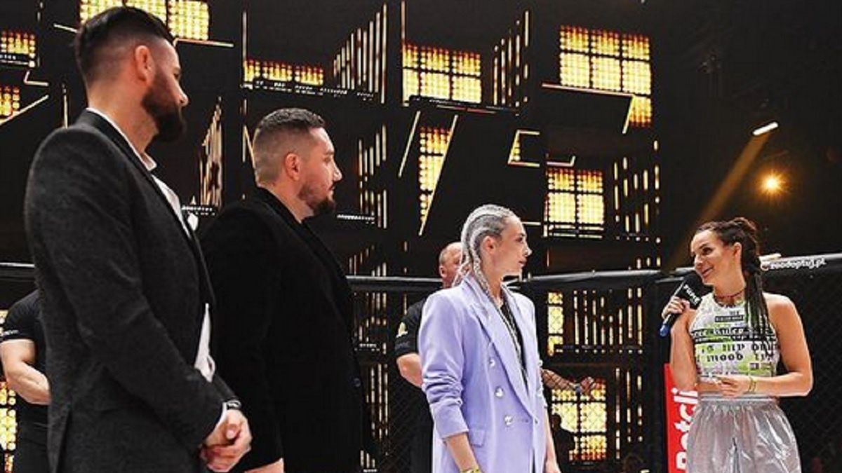 Patrycja Wieja na konferencji Fame MMA