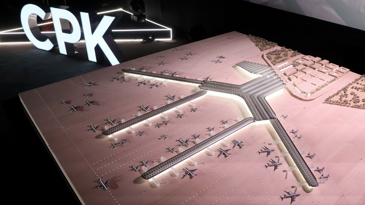 Makieta koncepcji architektonicznej CPK