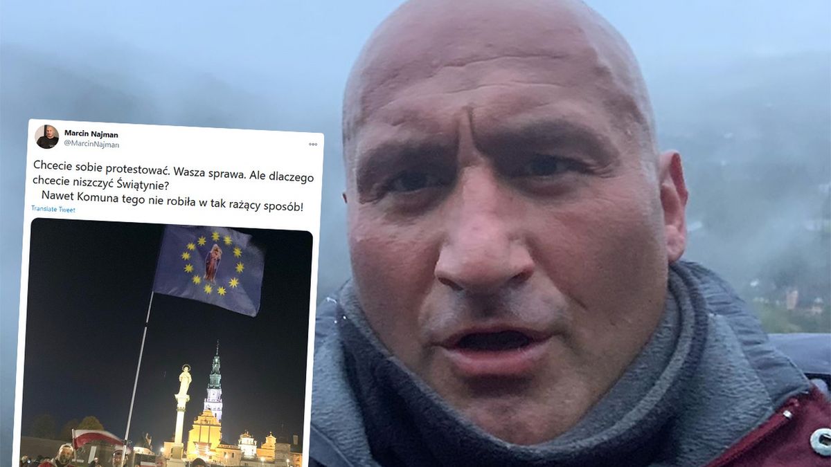 Marcin Najman jest oburzony dewastowaniem kościołów