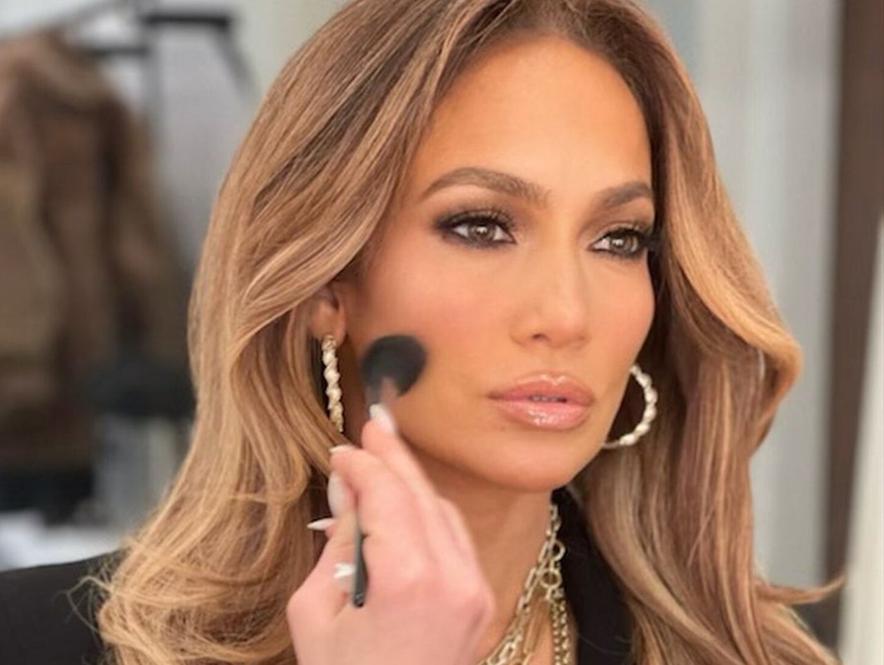 Jennifer Lopez w czarnym komplecie
Instagram/jlo