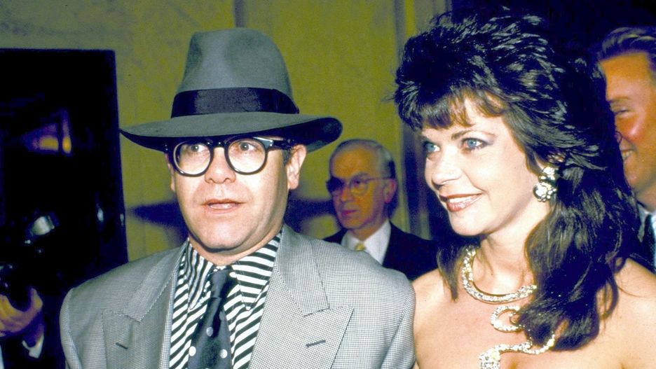 Elton John i Renate Blauel w 1987 r.