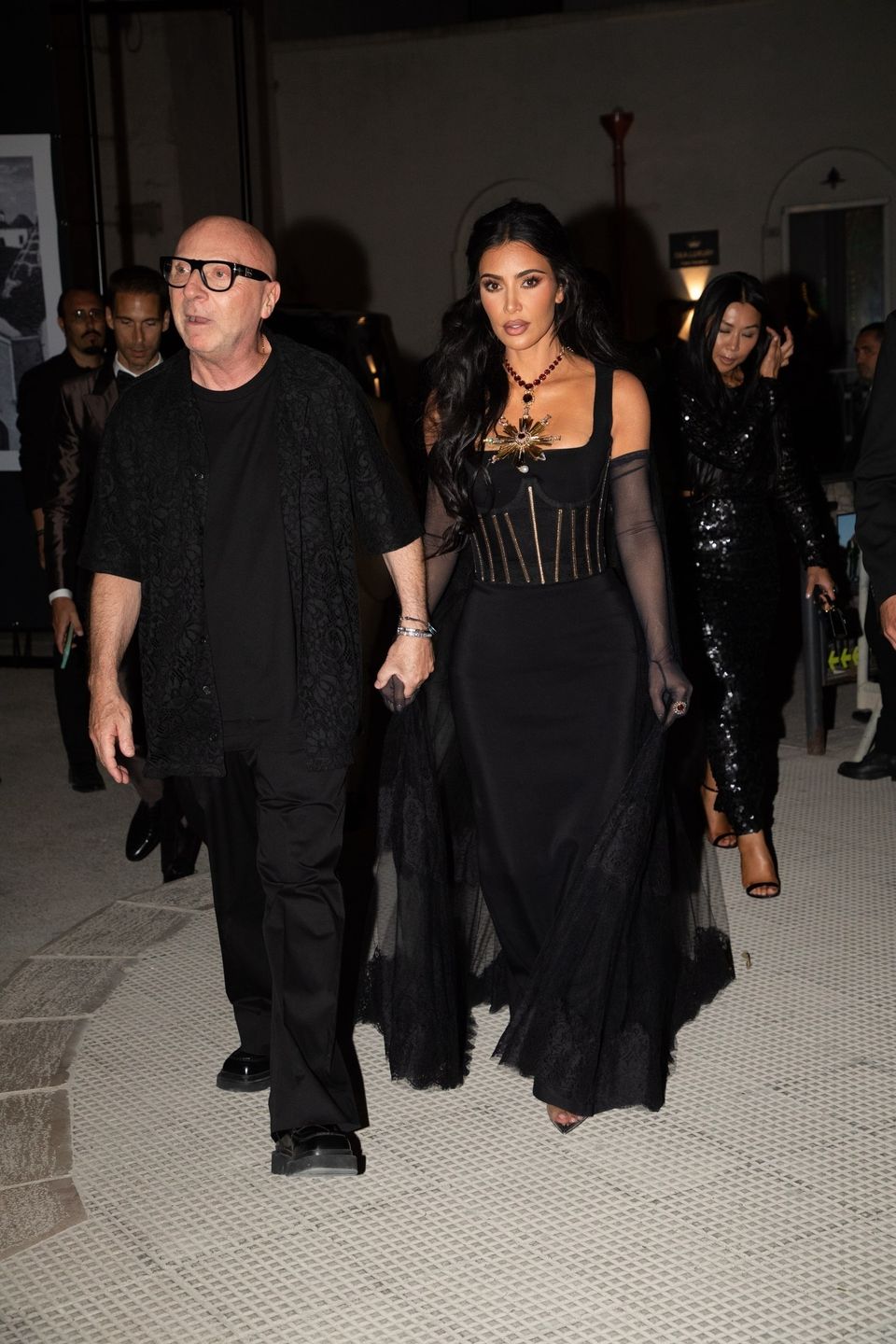 Kim Kardashian na pokazie Dolce&Gabbana