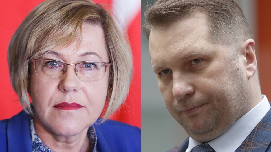 Barbara Nowak i Przemysław Czarnek (Fot. Beata Zawrzel/REPORTER/k_kapica_afk/Polska Press/East News)