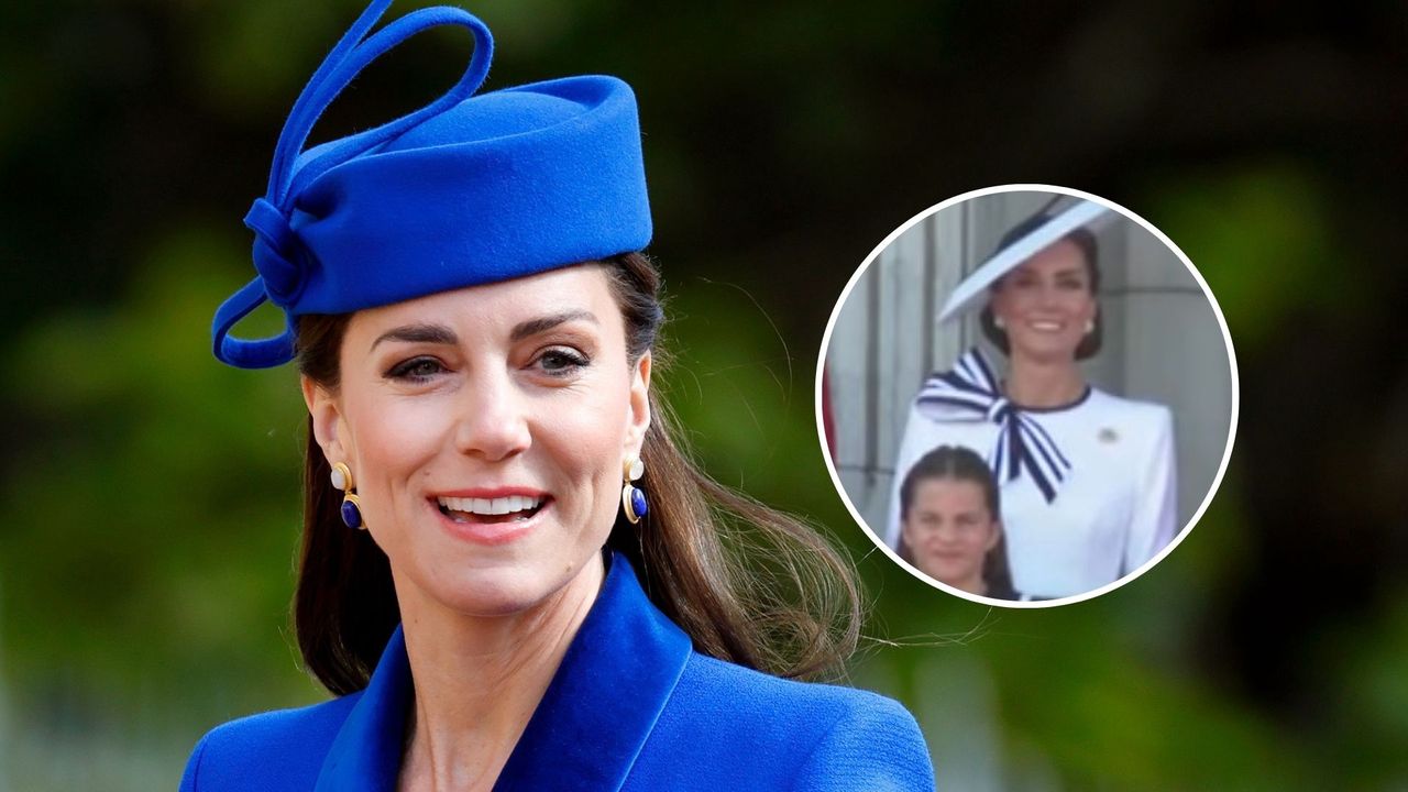 Księżna Kate pojawiła się na balkonie Pałacu Buckingham