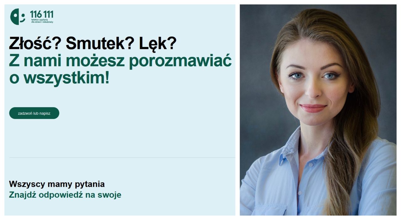 Oliwia Pogodzińska, psycholożka i konsultantka Telefonu Zaufania Dla Dzieci i Młodzieży Fundacji Dajemy Dzieciom Siłę