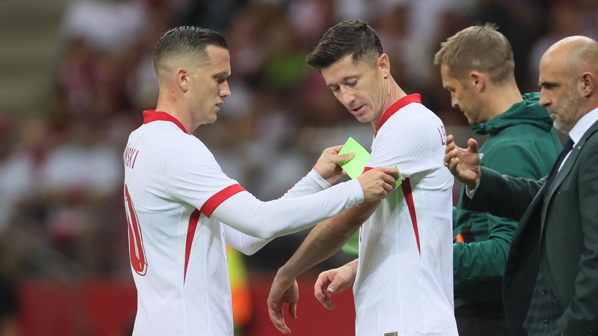 Piotr Zieliński i Robert Lewandowski