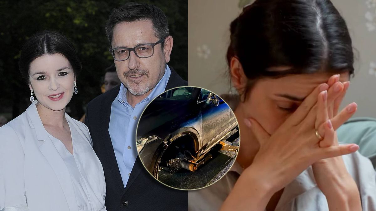 Andrzej Sołtysik z żoną po wypadku